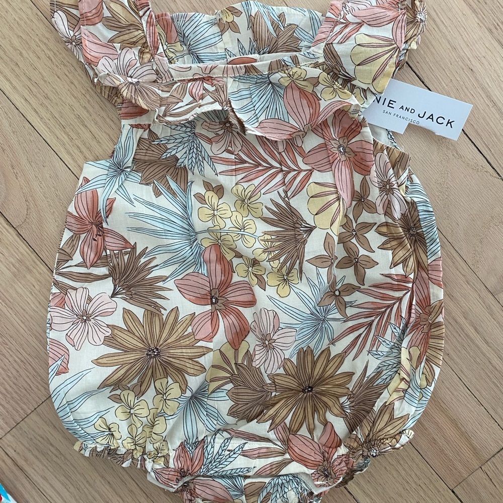 janie and jack baby girls romper dress